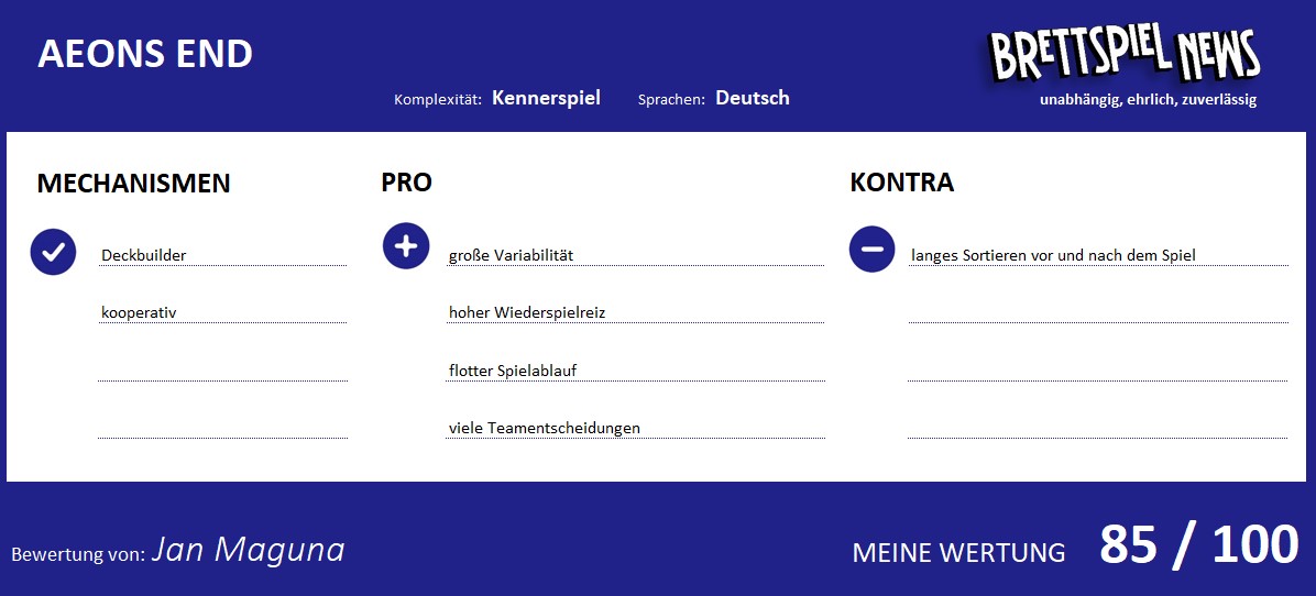 aeons end 2 meinung wertung