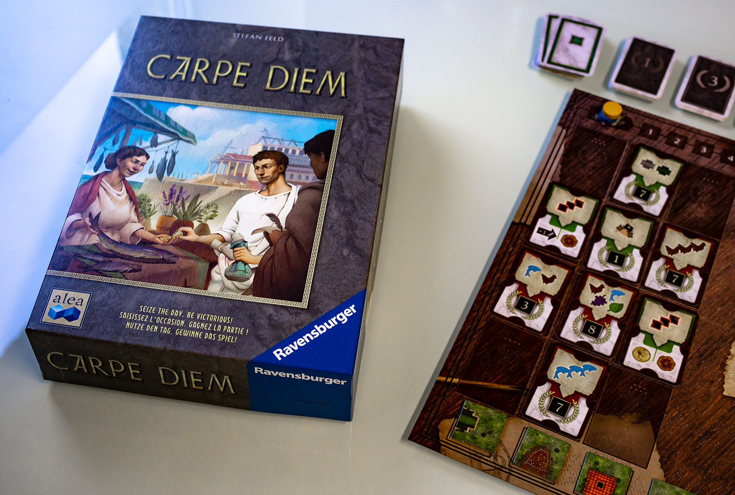 Carpe Diem von Stefan Feld - Das ist das Spielmaterial