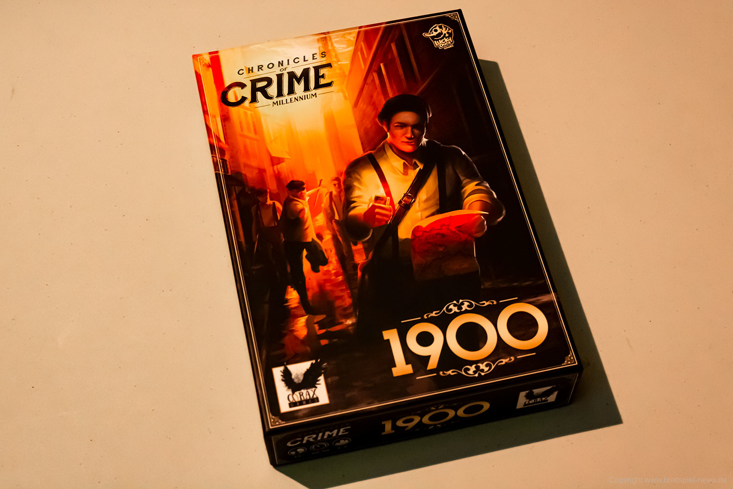 CHRONICLES OF CRIME: 1900 // erste Bilder vom Spielmaterial