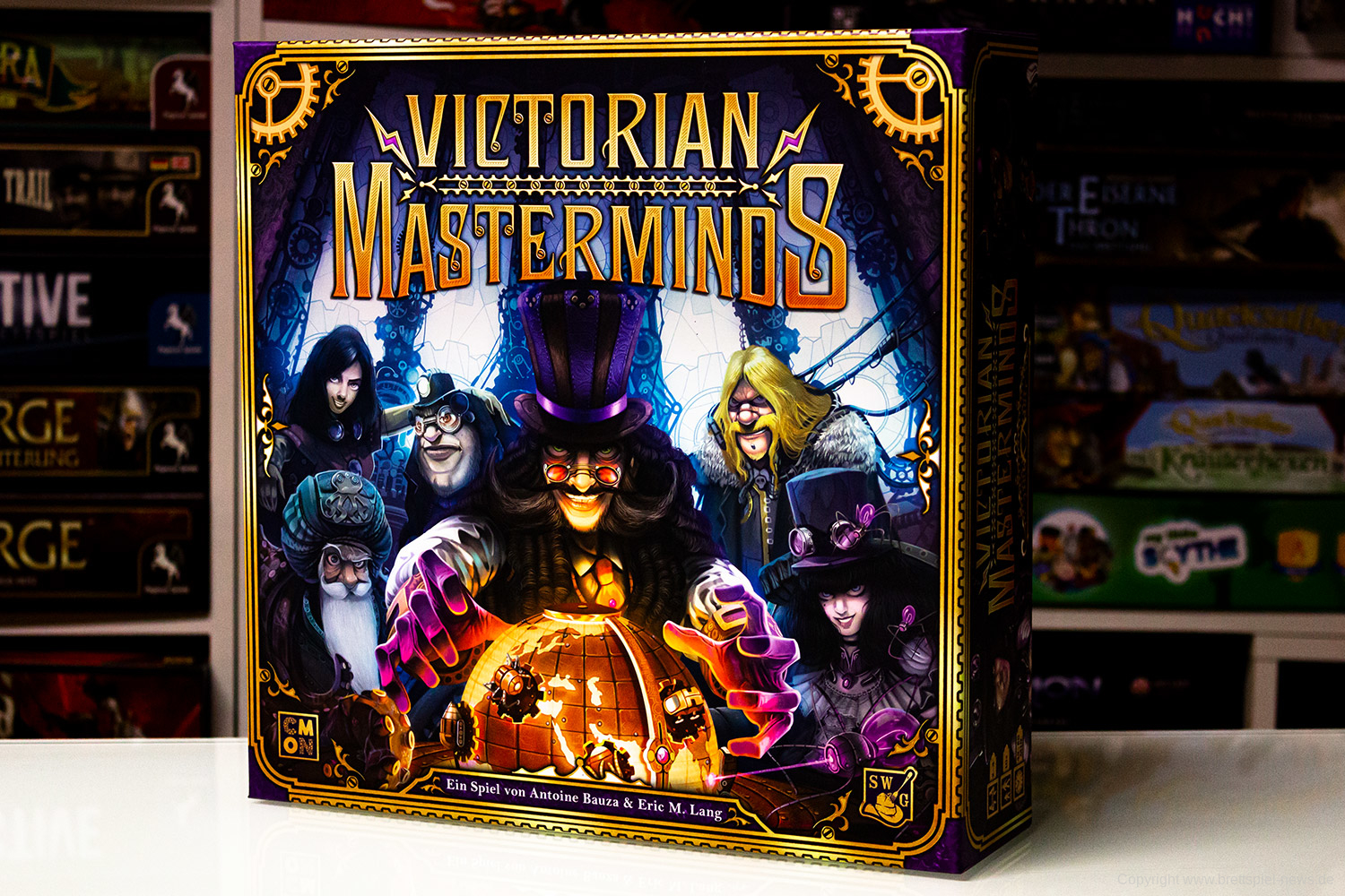 VICTORIAN MASTERMINDS // Erste Bilder vom Spielmaterial