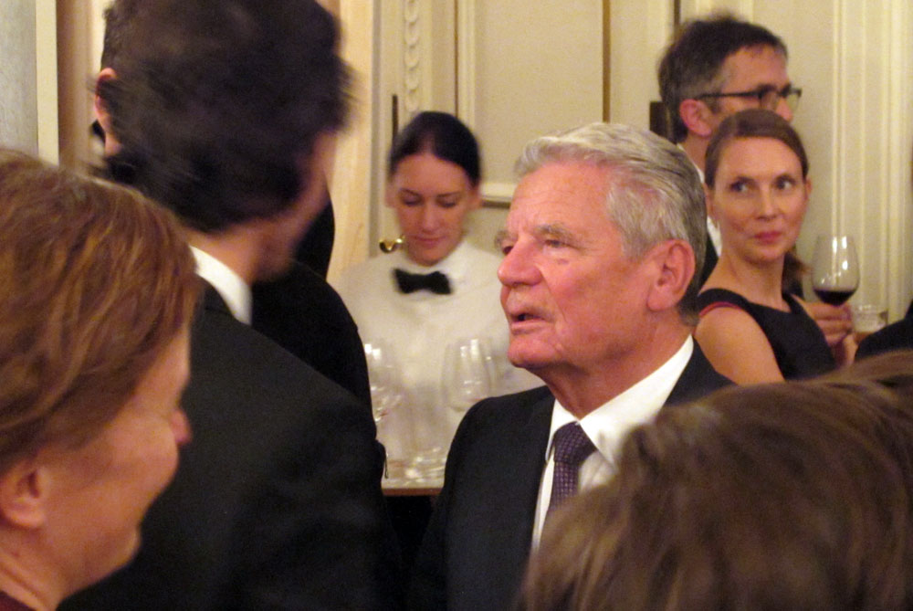 Erika und Martin Schlegel beim Bundespräsidenten Gauck