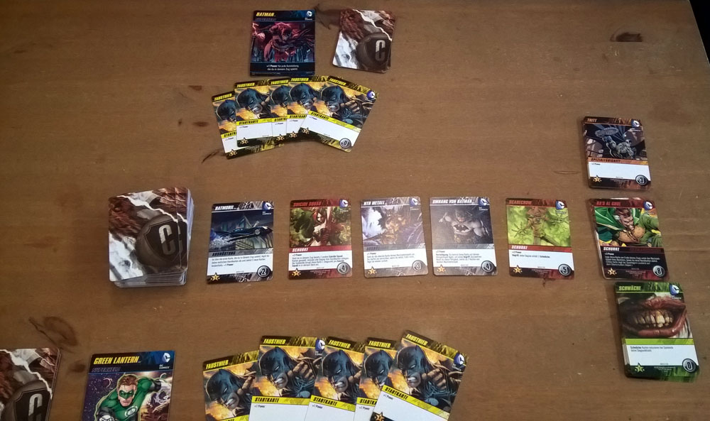 DC Superhelden - Deckbuilding vom Kosmos Verlag, Rezension, Test, Angespielt