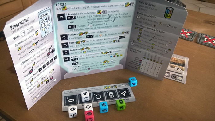 Test: Roll for the Galaxy, Spiel, Brettspiel, Rezension, Pegasus