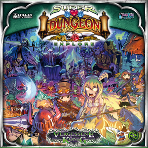 7 Erweiterungen für Super Dungeon Explore erhältlich, Katzenbach-Magierin, Stelzenstadt-Zombies, Schatten-Candy, Goro, Klauen des Wyrms, Smaragdtal und Tiefwurzel-Wolfsreiter