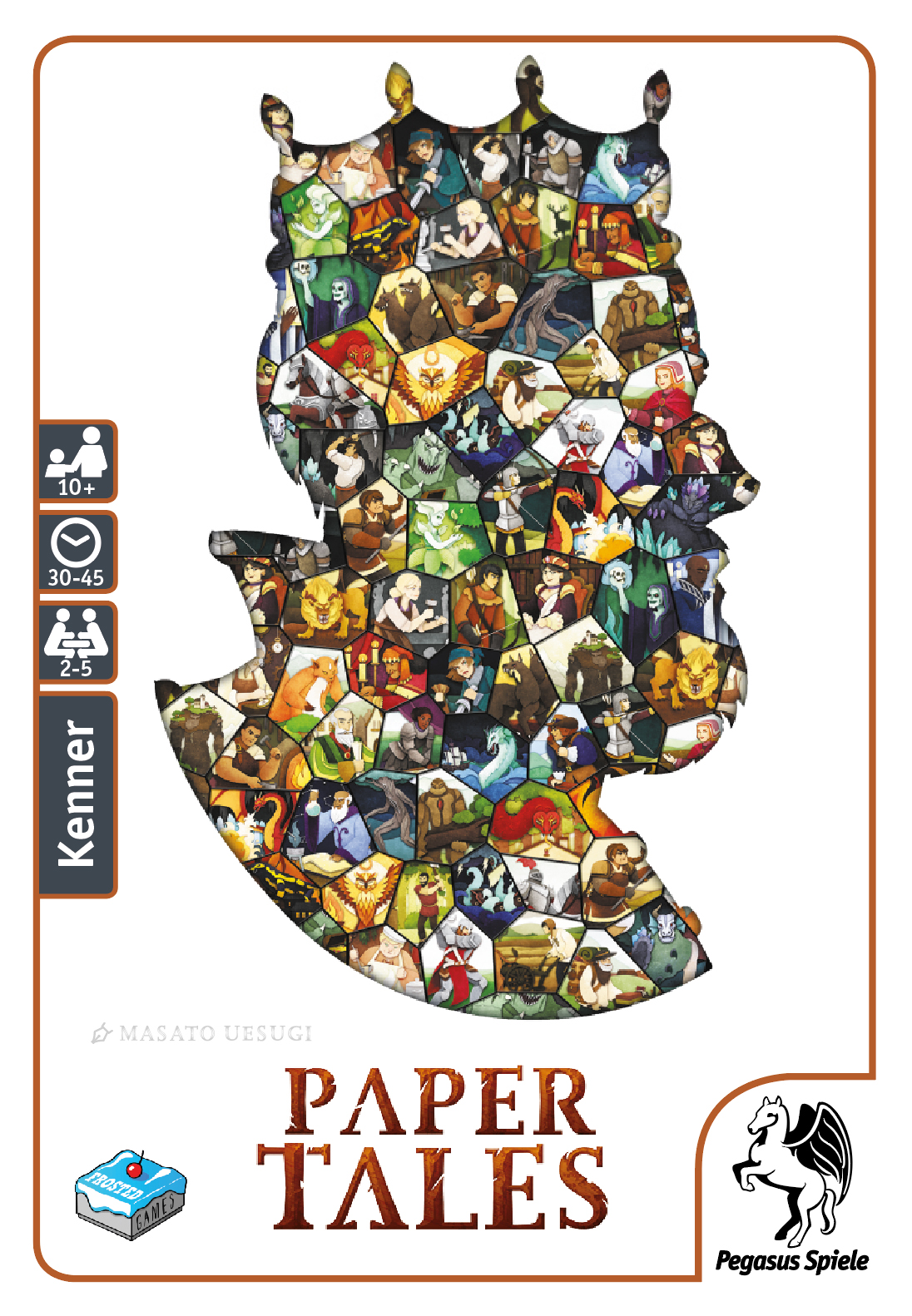 Paper Tales ist ein flottes Kennerspiel für 2 bis 5 Spieler ab 10 Jahren, das Dank der simultanen Spielzüge und wenigen Runden in nur 30 bis 45 Minuten gespielt werden kann – unabhängig von der Spielerzahl. Das Spiel soll trotzdem Spannung bieten und optisch an ein Märchenbuch erinnern.