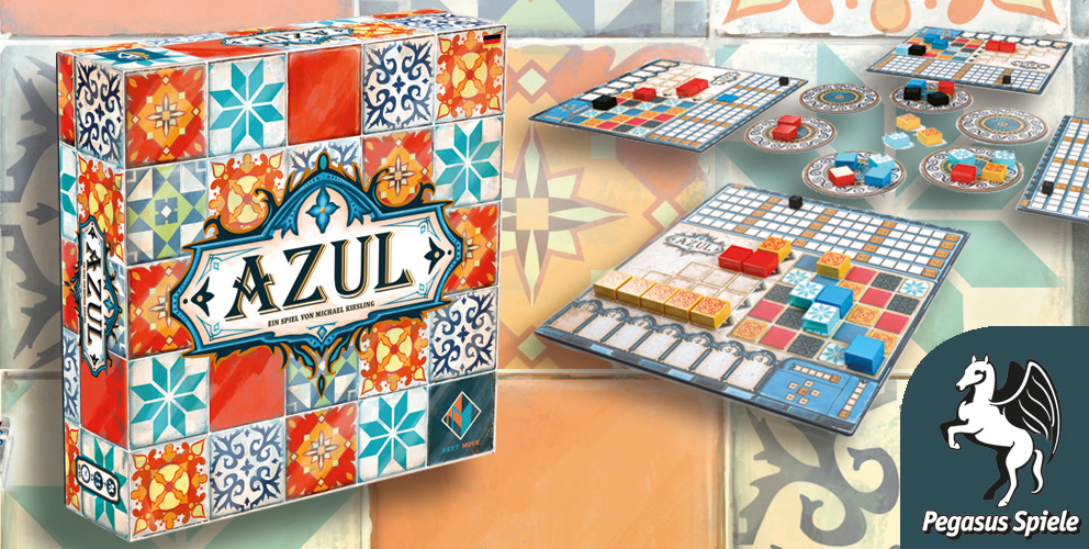 Azul ist ab Mitte März wieder bei Pegasus Spiele verfügbar
