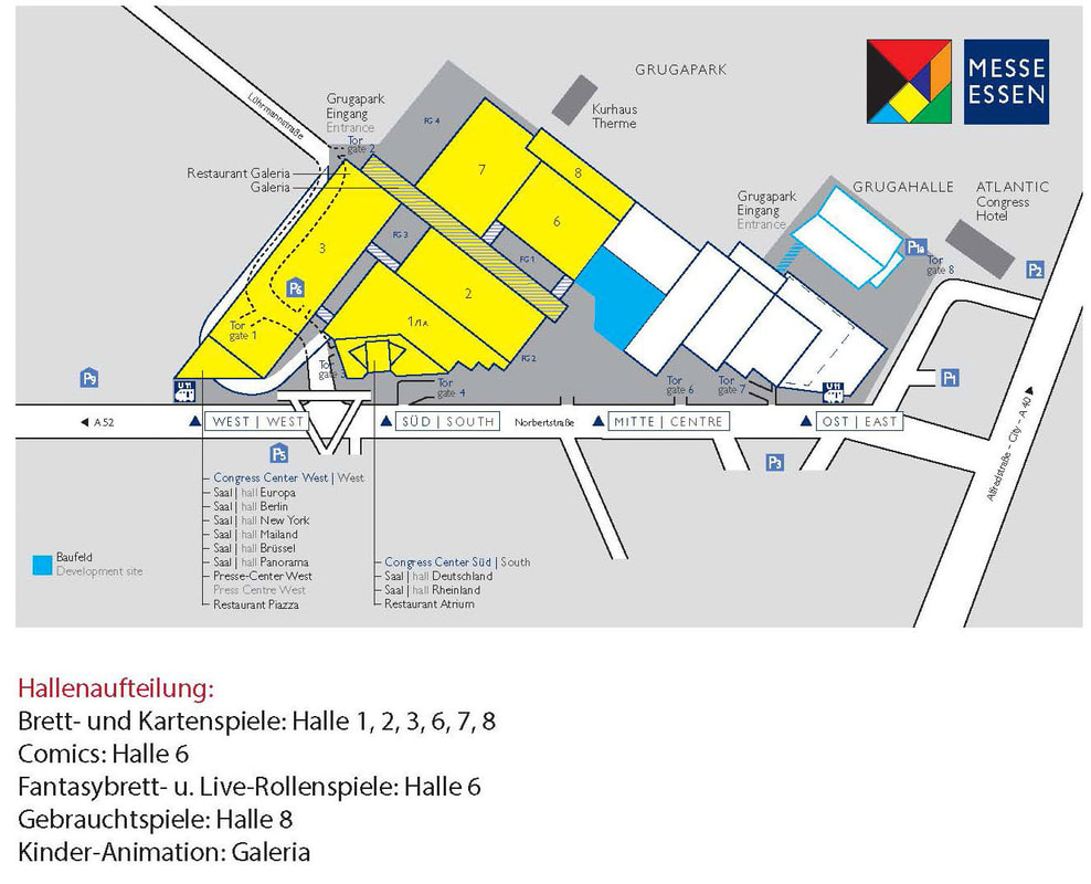 Hallenplan, Parkplätze, Eingänge und mehr Infos zur Spiel 2017