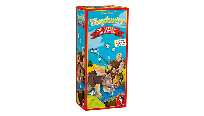 Kingdomino - Zeitalter der Giganten als 1. Erweiterung angekündigt