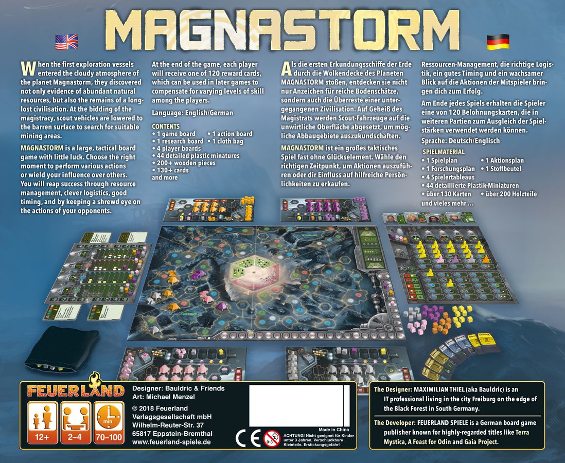 Magnastorm ist eine interessante Neuheit von Feuerland Spiele