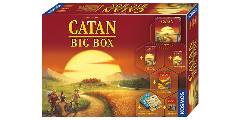 CATAN - BIG BOX 2019von Kosmos angekündigt