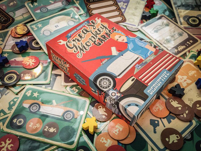 Grease Monkey Garage von Board Game Circus für 2019 angekündigt