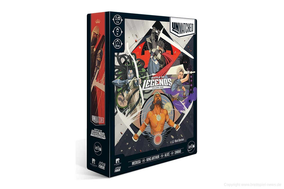 UNMATCHED: BATTLE OF LEGENDS – VOLUME ONE // erscheint bei iello