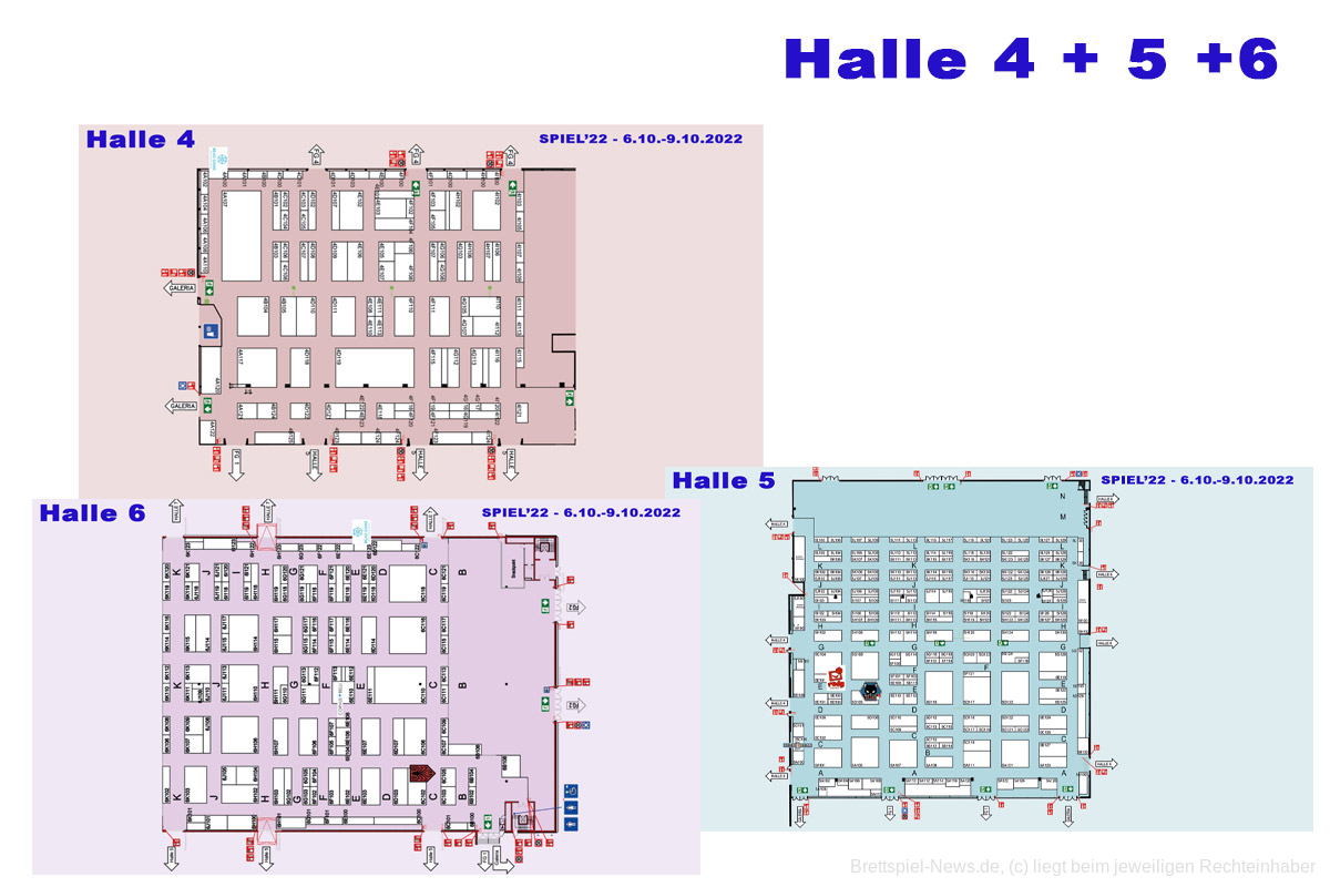 SPIEL '22 | Aussteller in den Hallen 4, 5 und 6