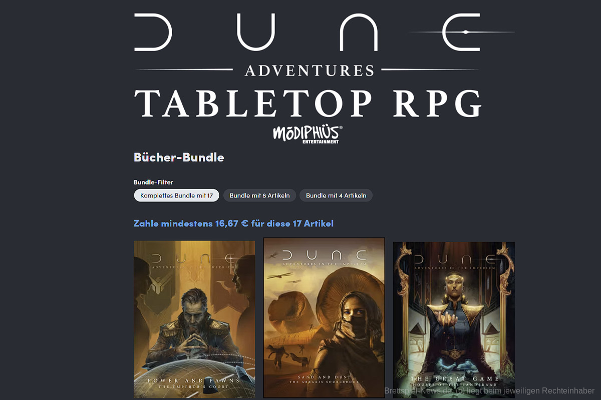 Dune Adventures Rollenspiel im Wert von 182,95 für 16,67 € auf humblebundle.com kaufen