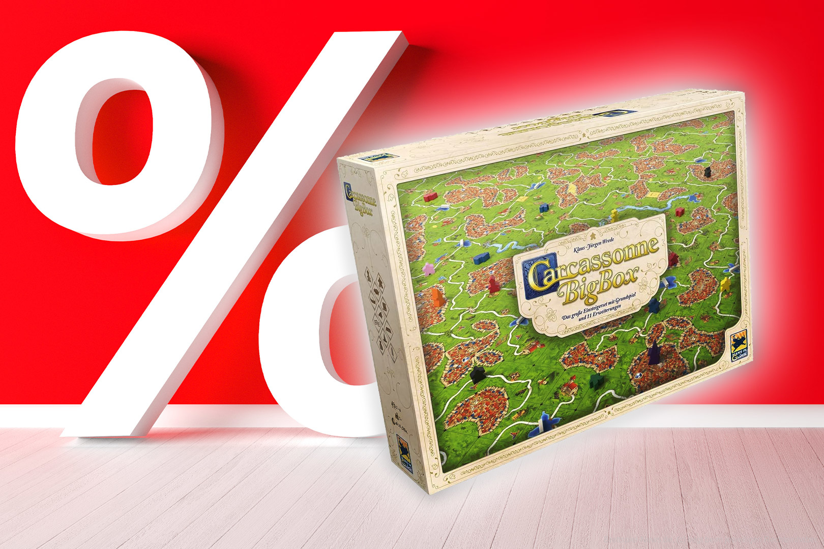 Nur kurze Zeit: Carcassonne inkl. 11 Erweiterungen für 33 € kaufen