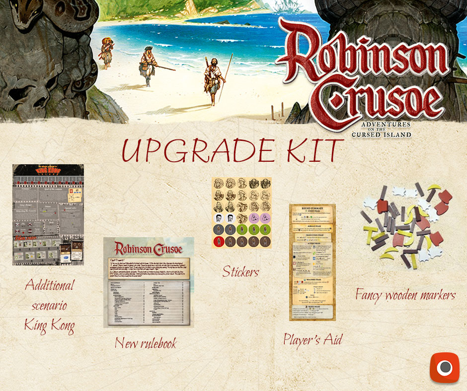 Portal Games bietet Upgradepaket für Robinson Crusoe an