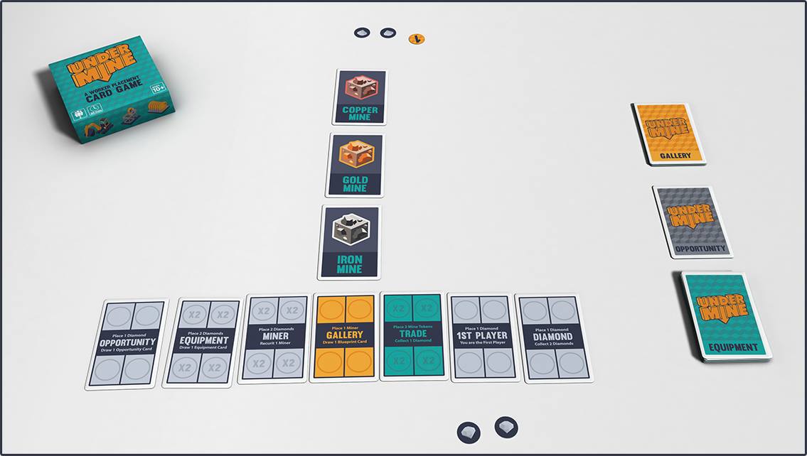 Worker Placement Kartenspiel Undermine bei Kickstarter