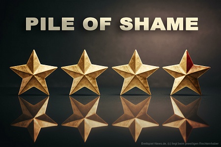 #514 BSN Pile of Shame (20) | Vier Top Spiele auf dem Tisch