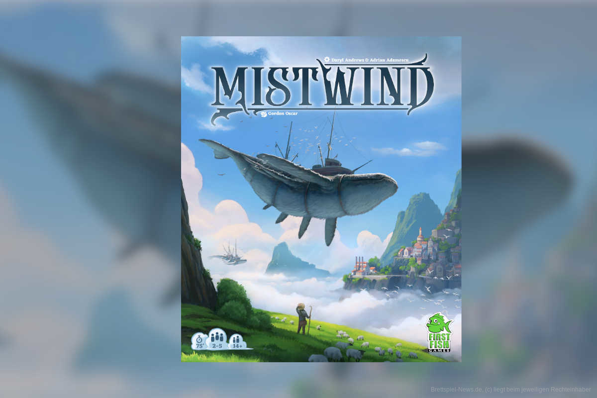 Zug um Zug mit fliegenden Walen? Verlag kündigt deutsche Version von „Mistwind” an 