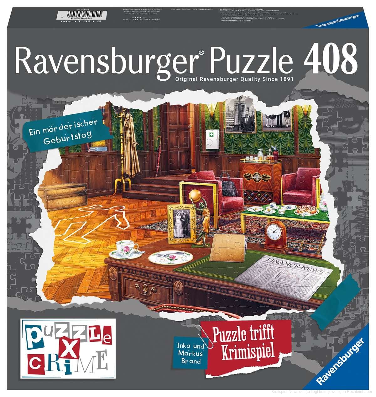 Ravensburger Puzzle X Crime Ein mörderischer Geburtstag Produktabbildung