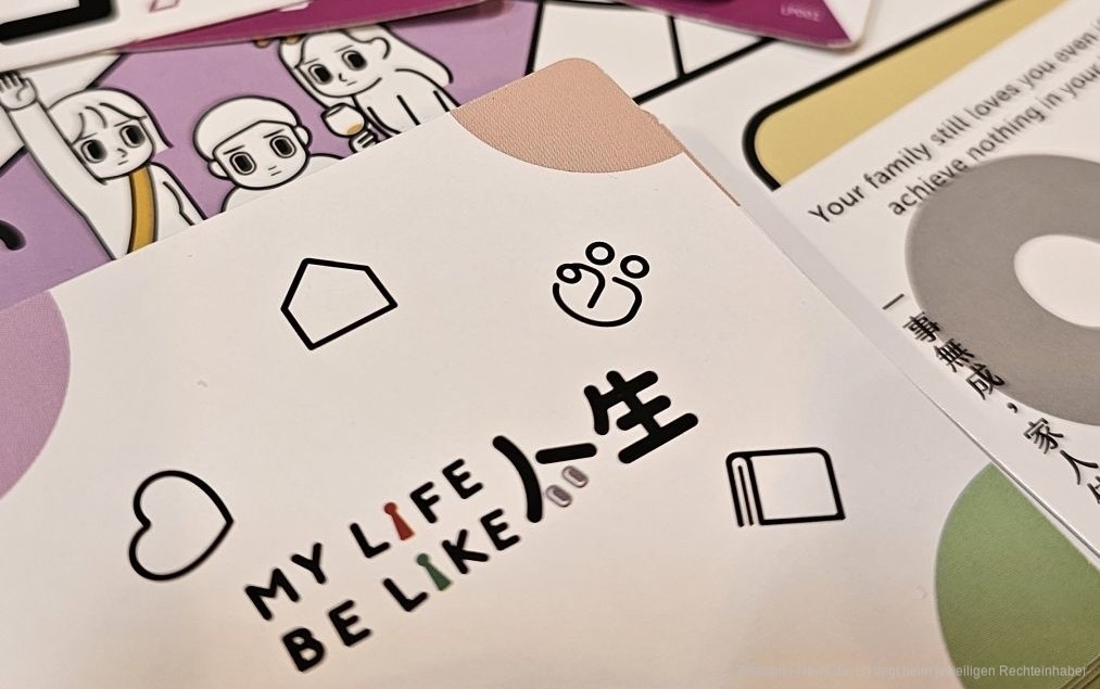 "My Life Be Like" ist im Kern ein einfaches Biet- und Set-Collection-Spiel für 3-5 Personen ab 12 Jahren, in dem wir in 30-60 Minuten versuchen, die meisten Siegpunkte und ein gutes Leben zu erlangen.