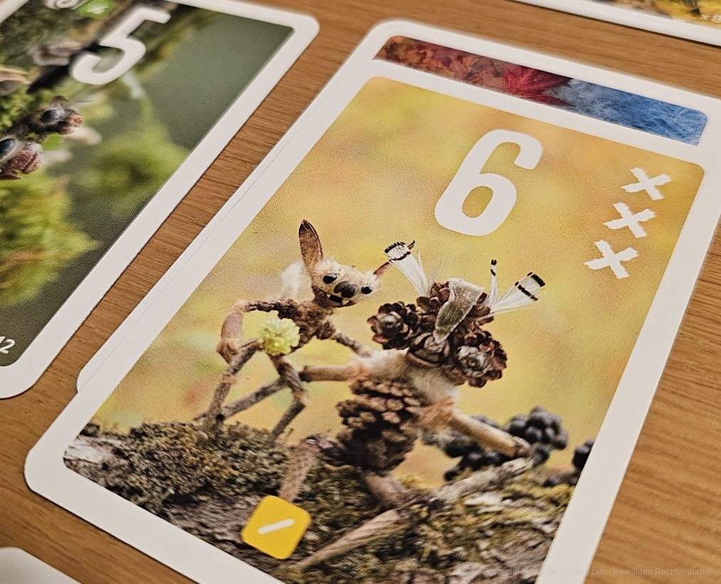 "Pixies" ist ein "Open-Draft-" und "Set-Collection-Spiel" für 2-5 Personen ab 8 Jahren mit einer Spielzeit von ungefähr 30 Minuten und außergewöhnlichen Fotos als Artwork, in dem wir nummerierte Karten aus einer Auslage wählen und sie dann in unser 3x3 Raster legen, um so möglichst viele Punkte zu erlangen. 