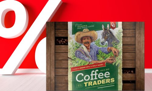 Gut bewertetes Expertenspiel rund um den Kaffee-Handel mit 46% Rabatt