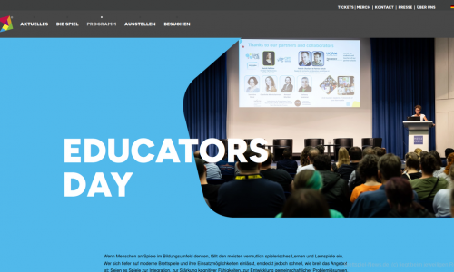 Ein kurzer Bericht vom Educator's Day der Spiel 24