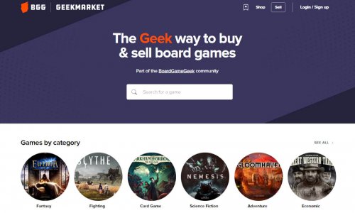 BoardGameGeek | Vorabversion des neuen GeekMarket ist eröffnet